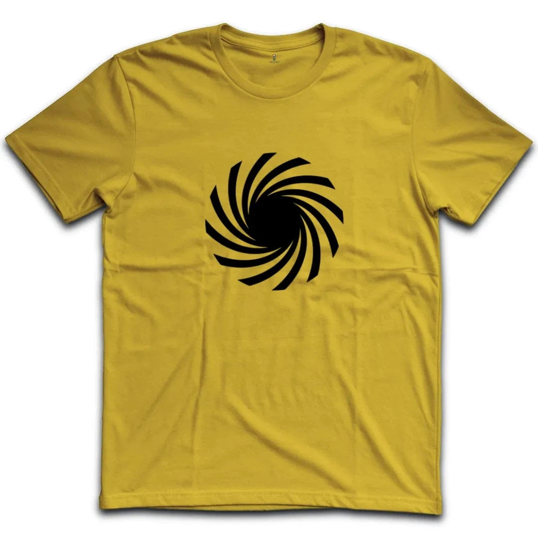 Abstract Swirling Black and White T-Shirt