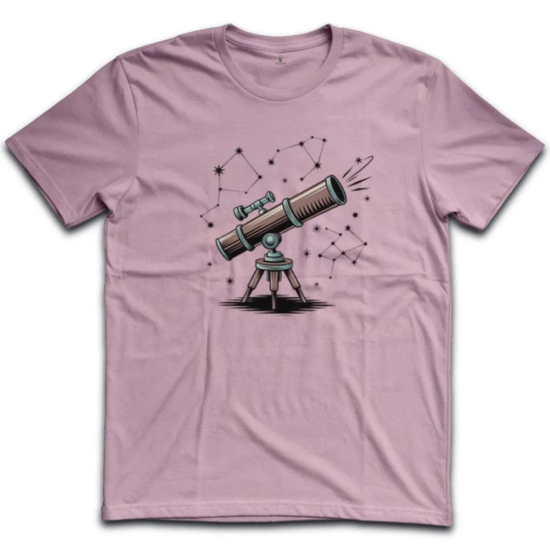 Stargazing Telescope and Constellations T-Shirt