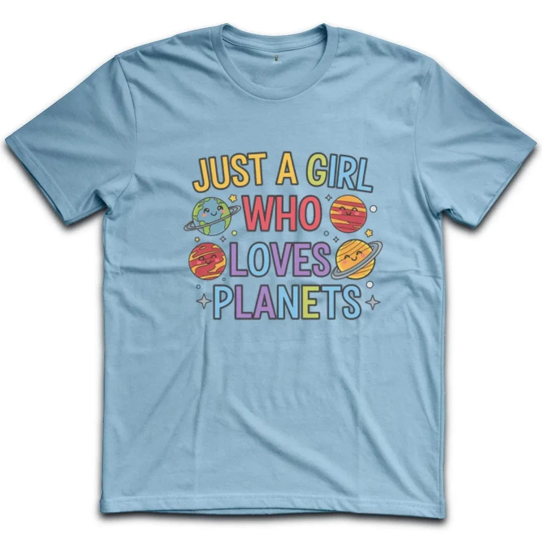 Just a Girl Who Loves Planets T-Shirt