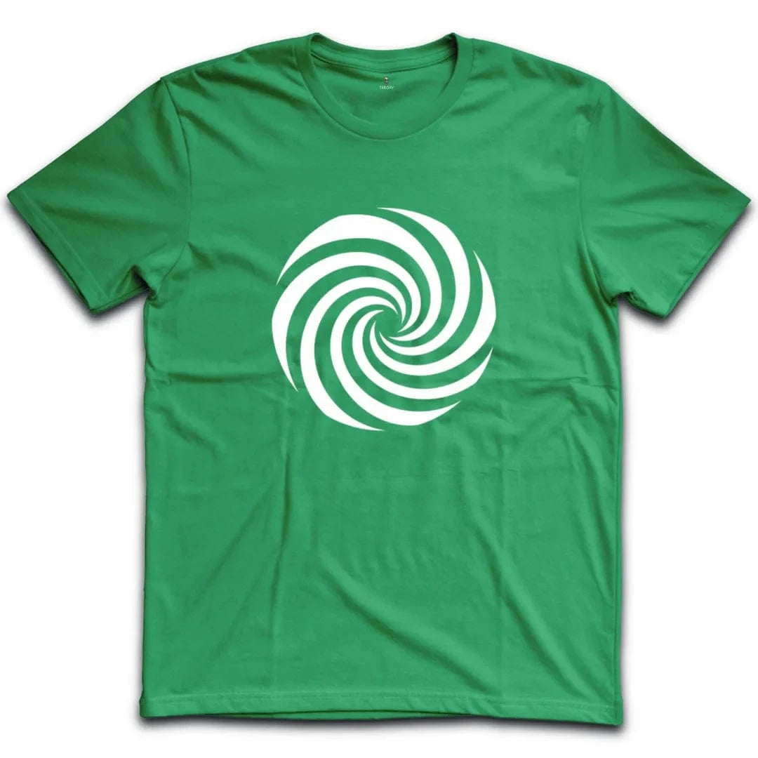 Hypnotic Black and White Spiral T-Shirt