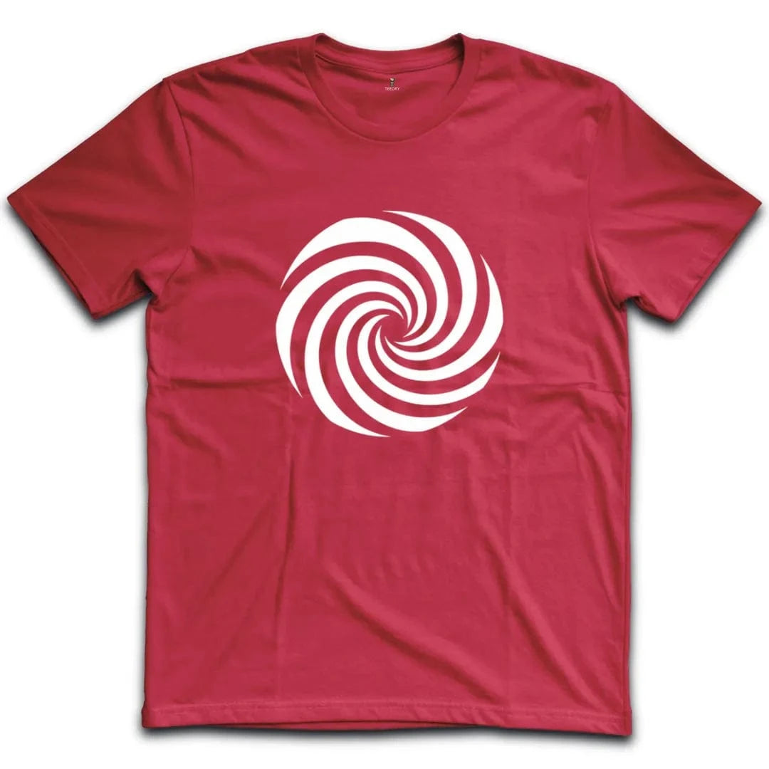 Hypnotic Black and White Spiral T-Shirt
