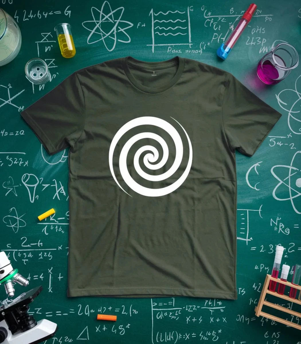 Mesmerizing Black White Spiral T-Shirt