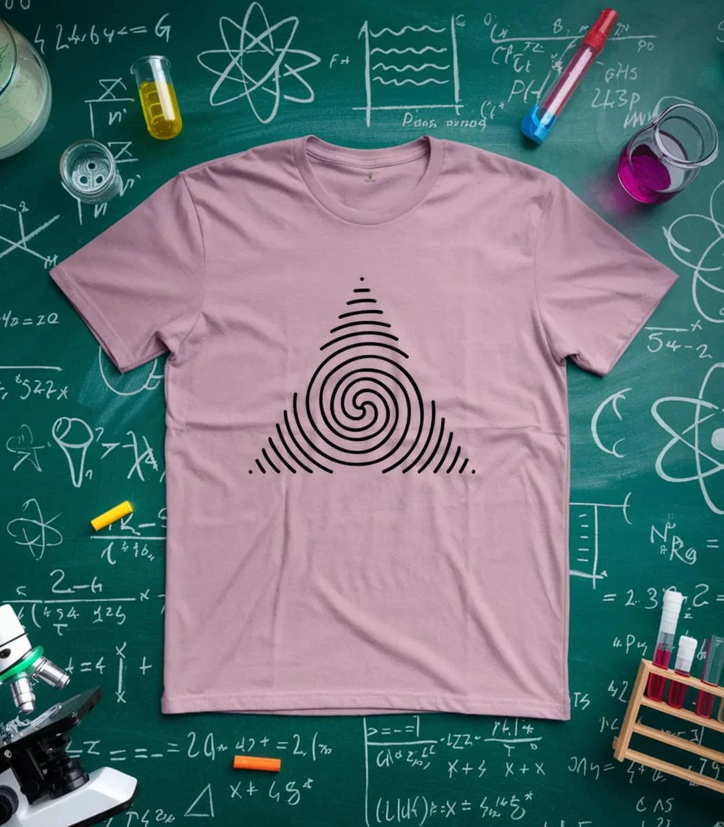 Geometric Triangle Spiral T-Shirt