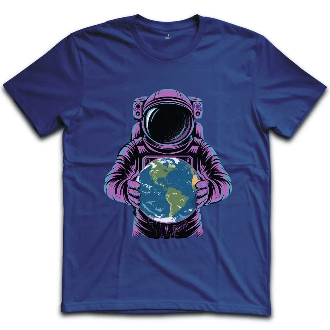 Astronaut Holding Earth T-Shirt