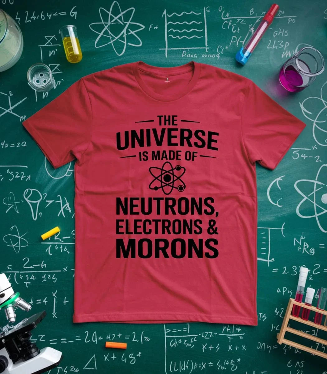 Neutrons Electrons and Morons T-Shirt