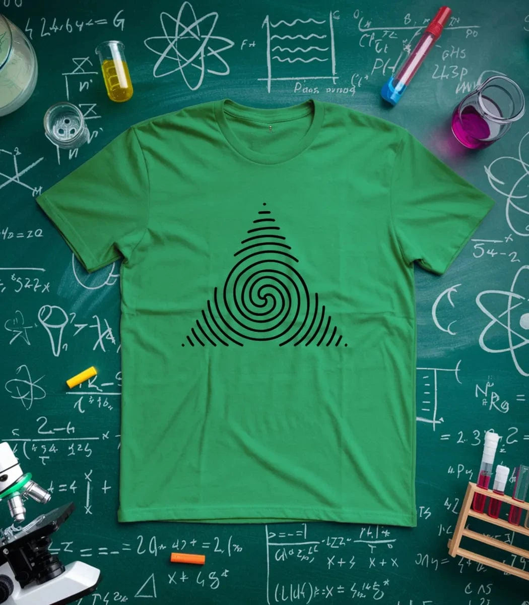 Geometric Triangle Spiral T-Shirt