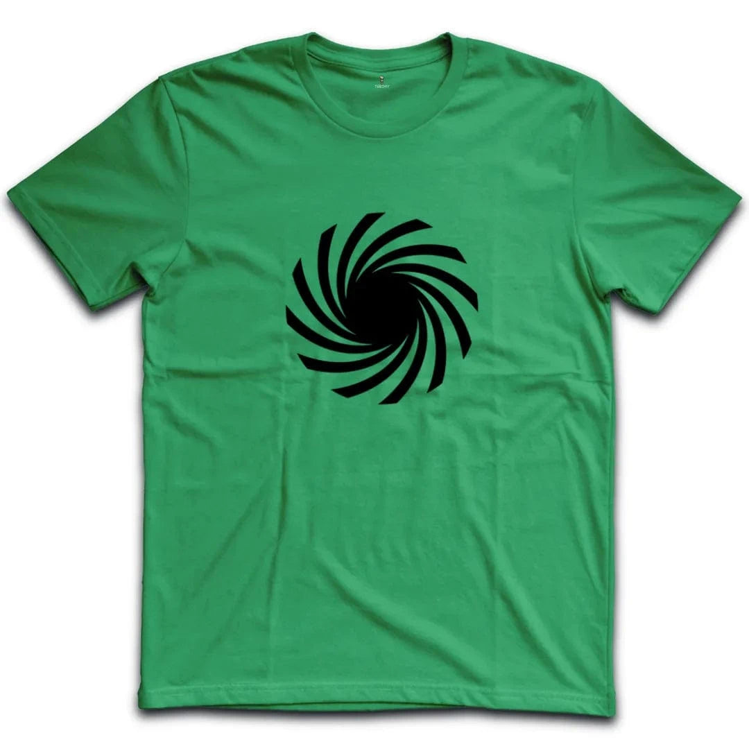Abstract Swirling Black and White T-Shirt