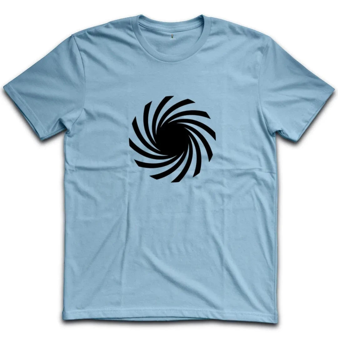 Abstract Swirling Black and White T-Shirt