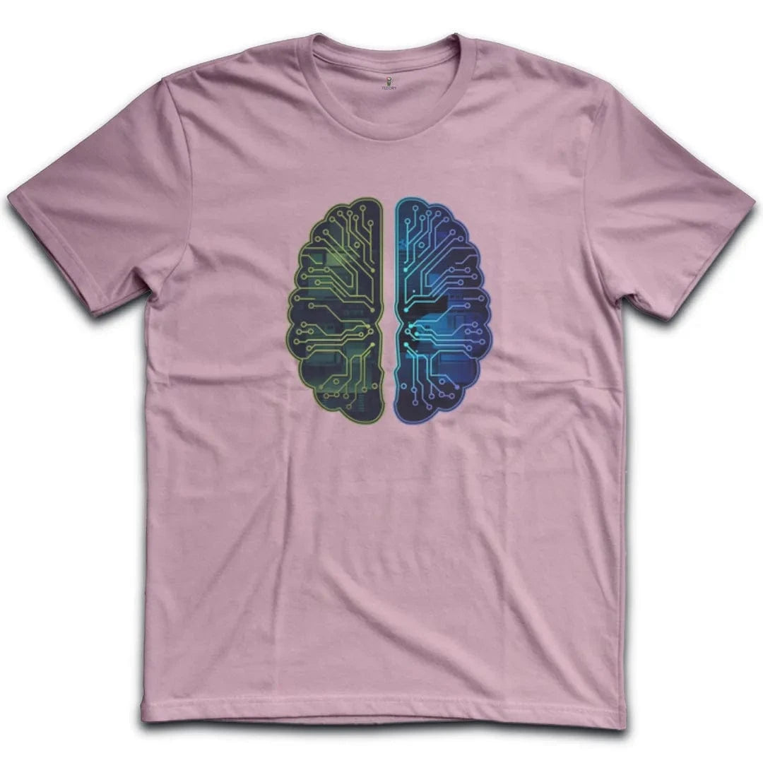 Futuristic Circuit Board Brain T-Shirt