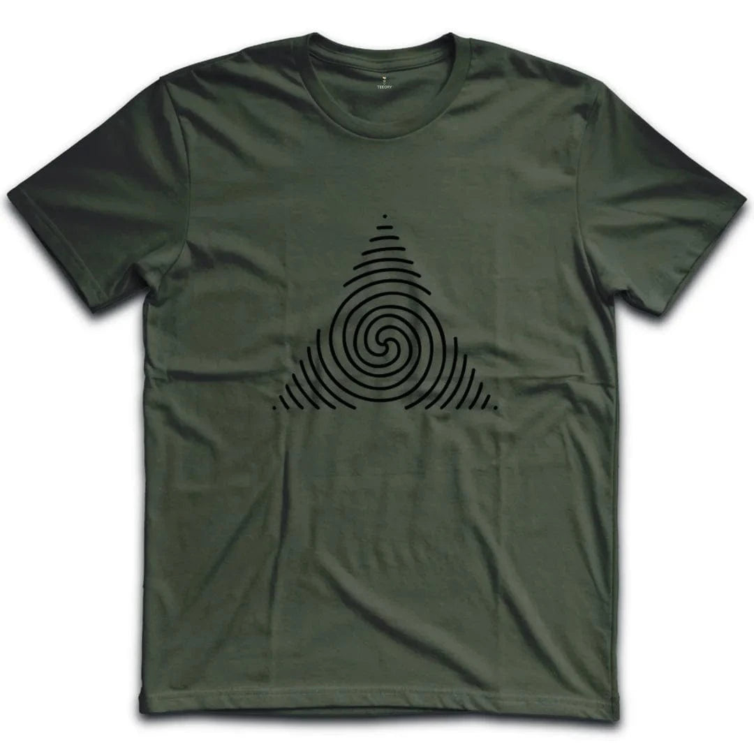 Geometric Triangle Spiral T-Shirt