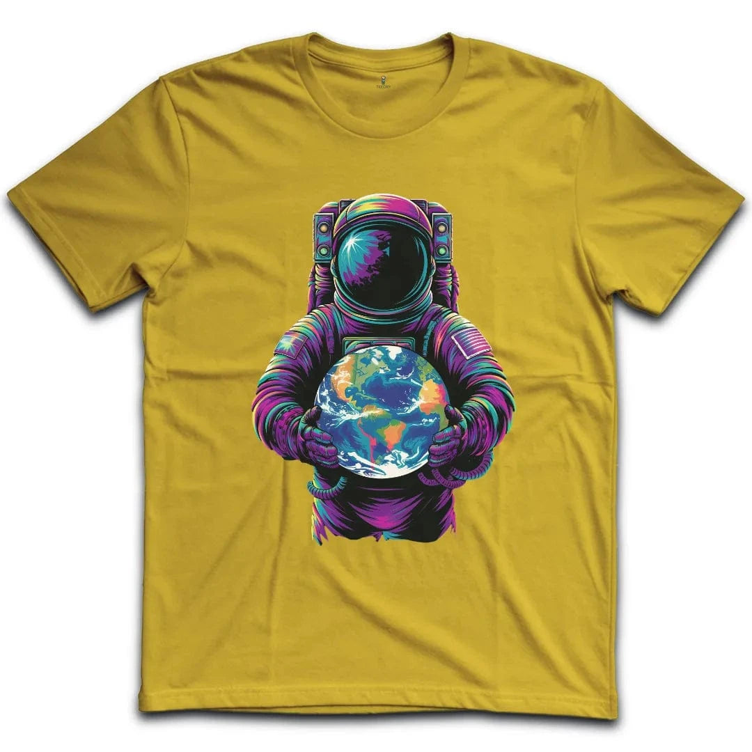 Vibrant Astronaut Globe T-Shirt