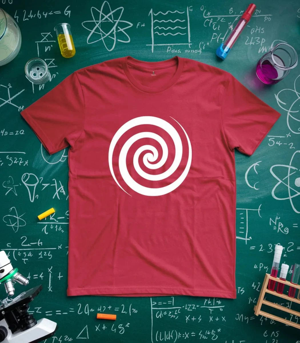 Mesmerizing Black White Spiral T-Shirt