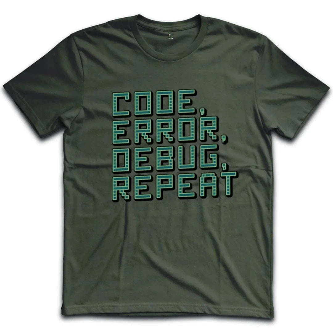 Code Error Debug Repeat T-Shirt