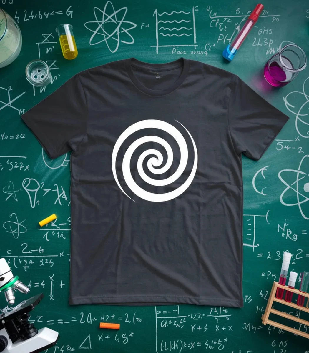 Mesmerizing Black White Spiral T-Shirt