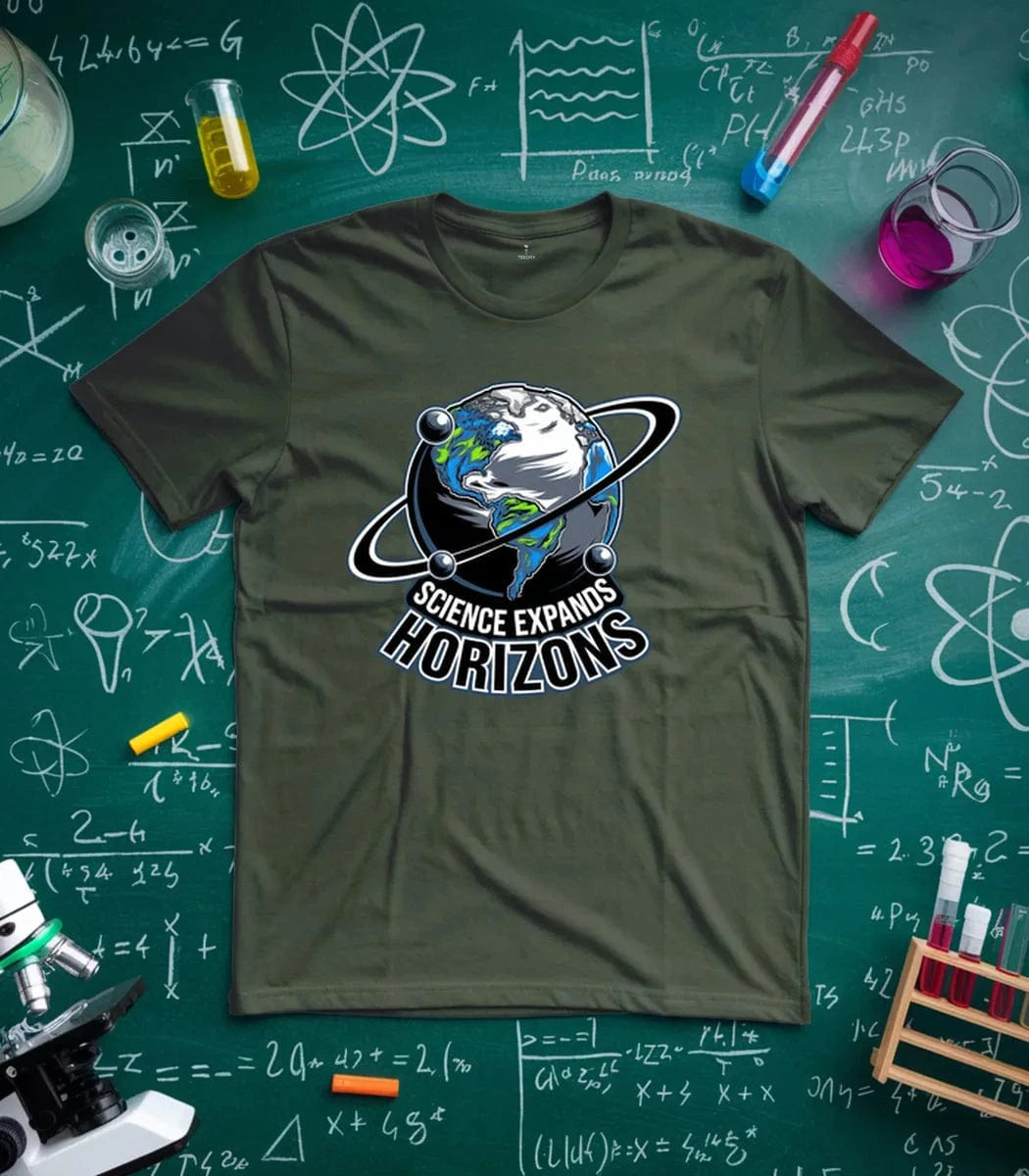 Science Expands Horizons Inspirational Globe T-Shirt