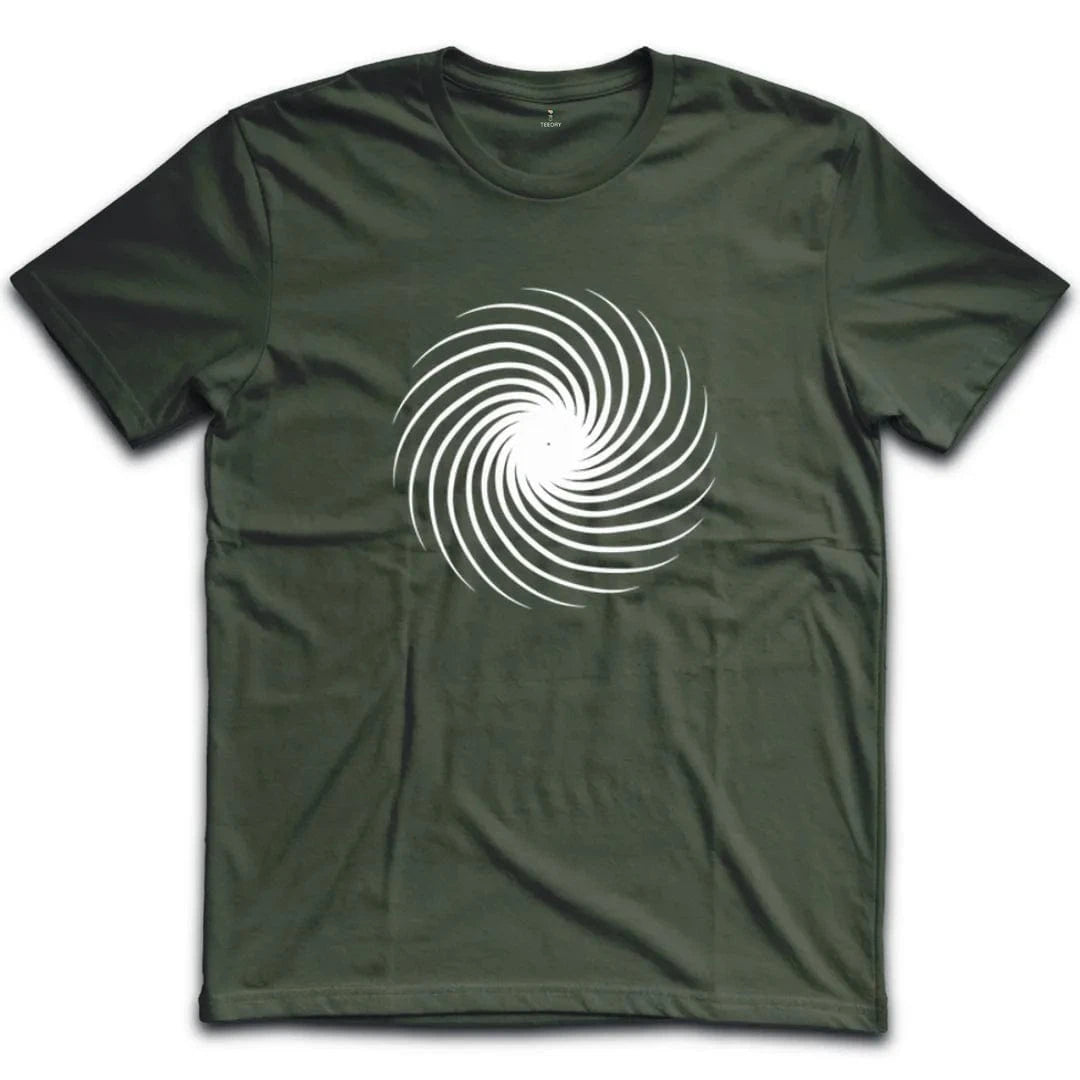 Hypnotic Spiral Black and White T-Shirt