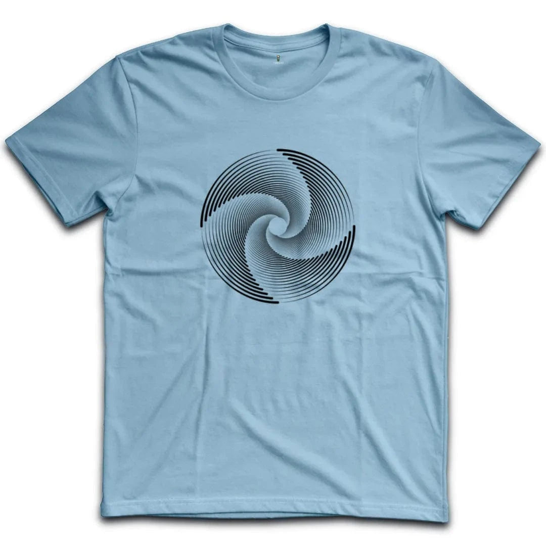 Black White Swirl Illusion T-Shirt