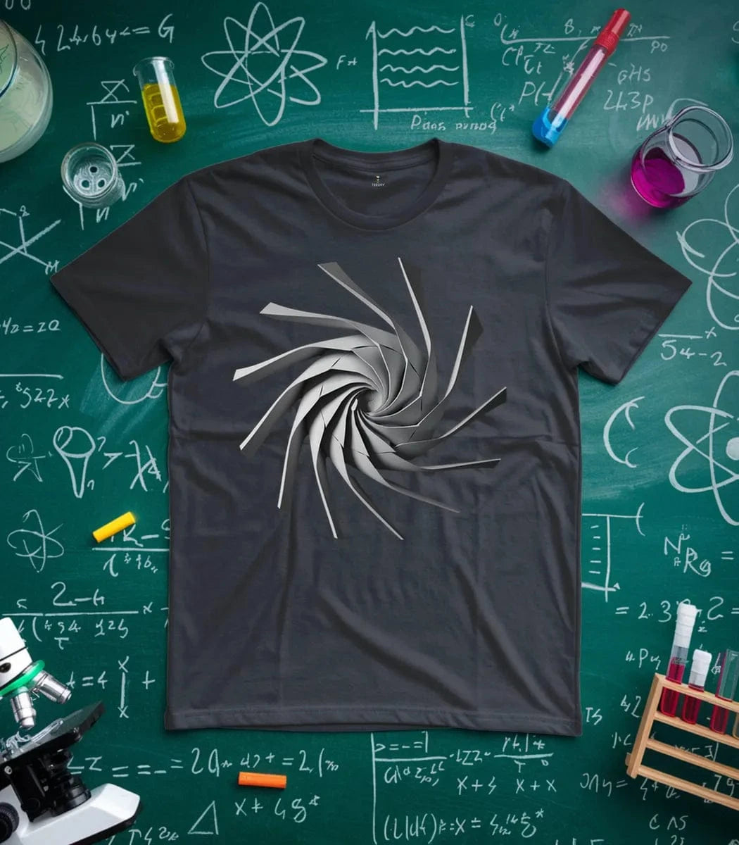 Geometric Spiral Pattern T-Shirt