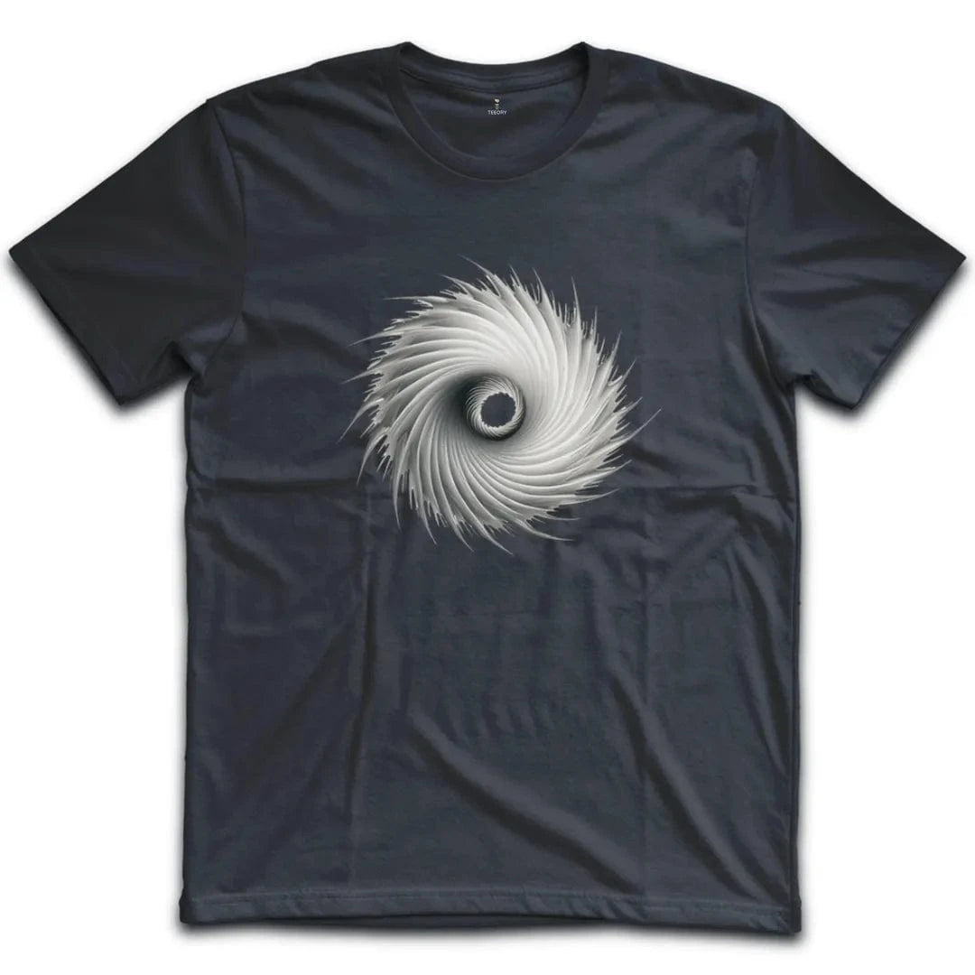 Stunning Black Spiral T-Shirt
