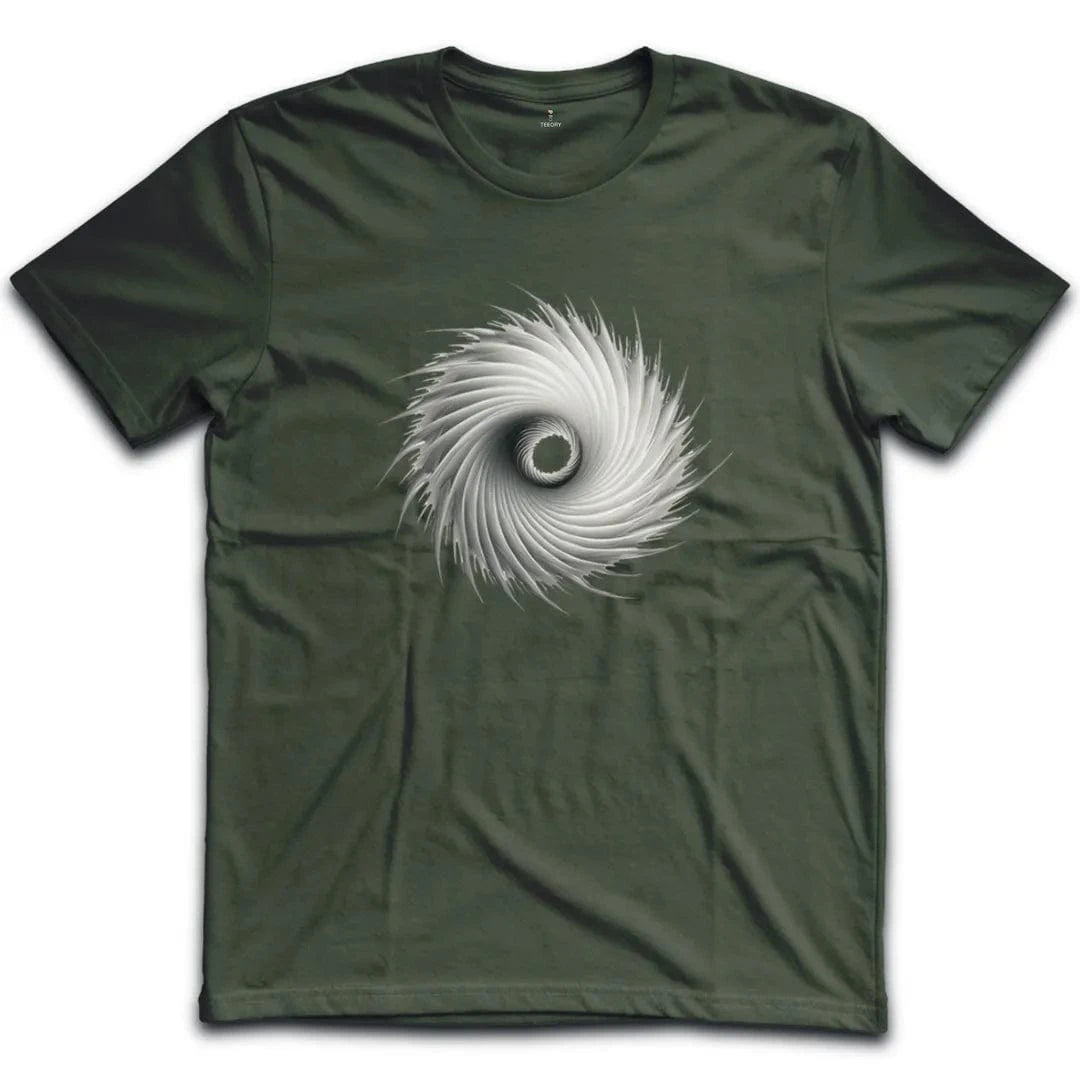 Stunning Black Spiral T-Shirt