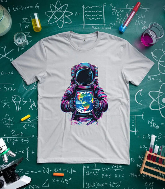 Colorful Astronaut Earth T-Shirt