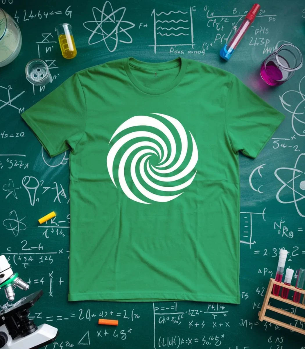 Hypnotic Black and White Spiral T-Shirt