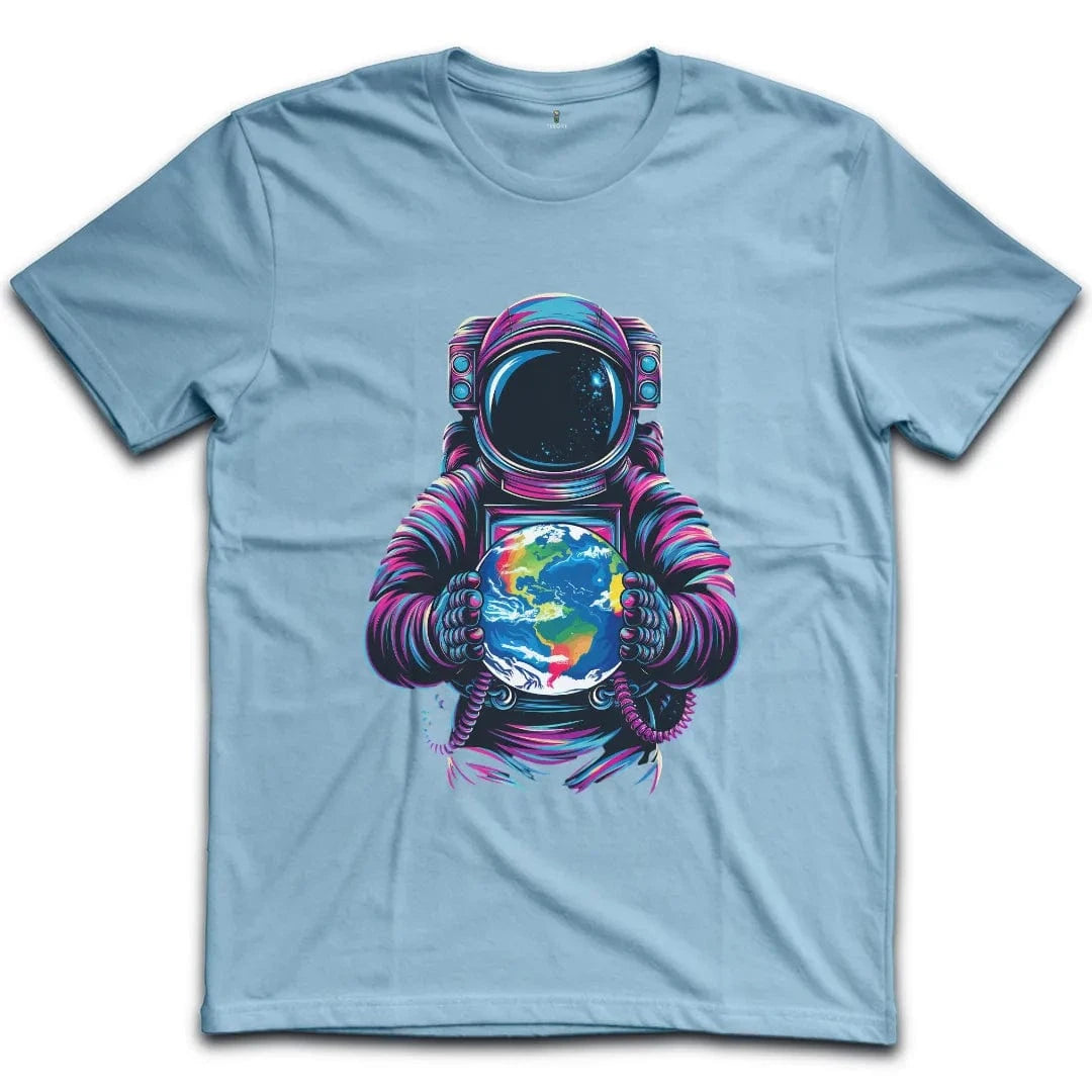 Colorful Astronaut Earth T-Shirt