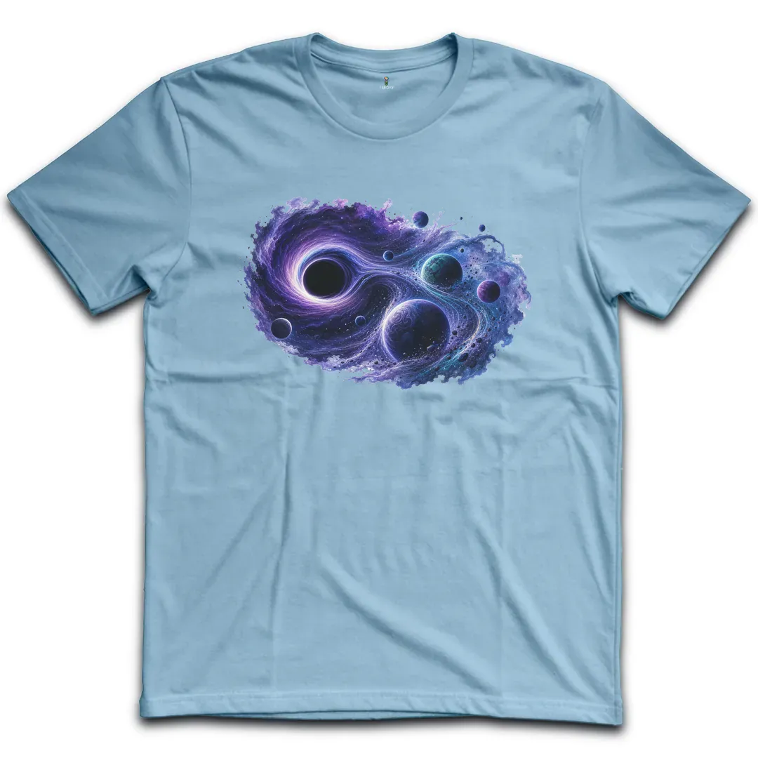 Black Hole Watercolor T-Shirt