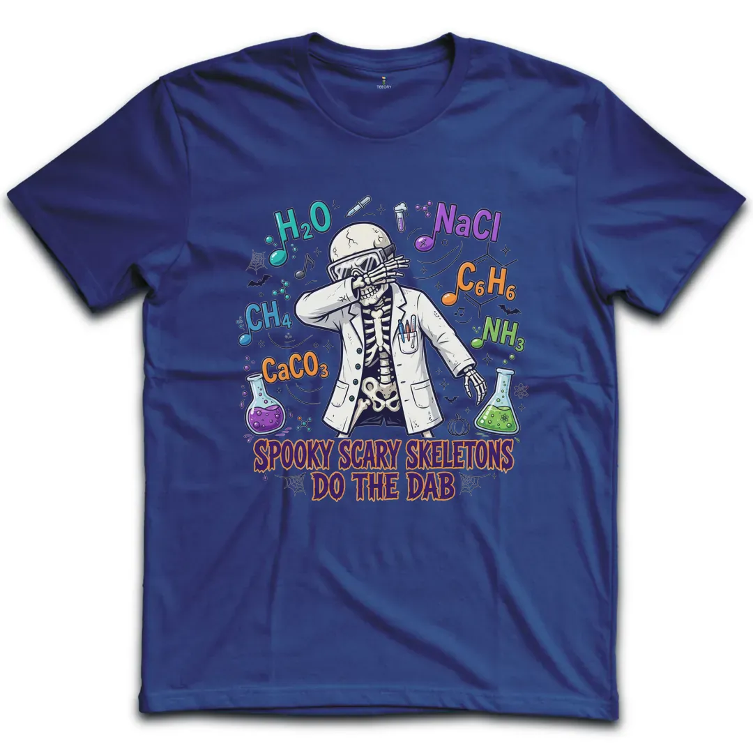 Spooky Scary Skeletons Dab T-Shirt
