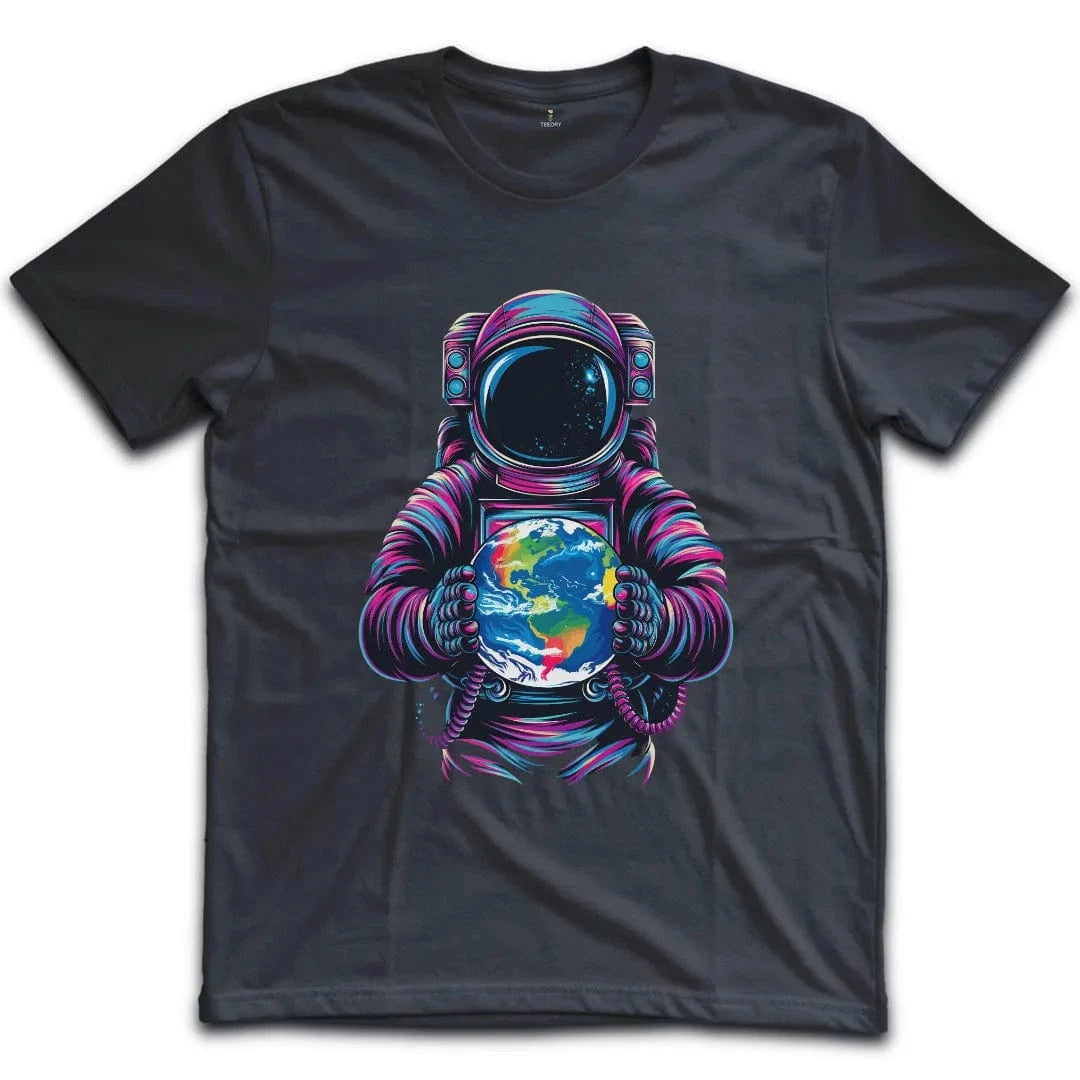 Colorful Astronaut Earth T-Shirt