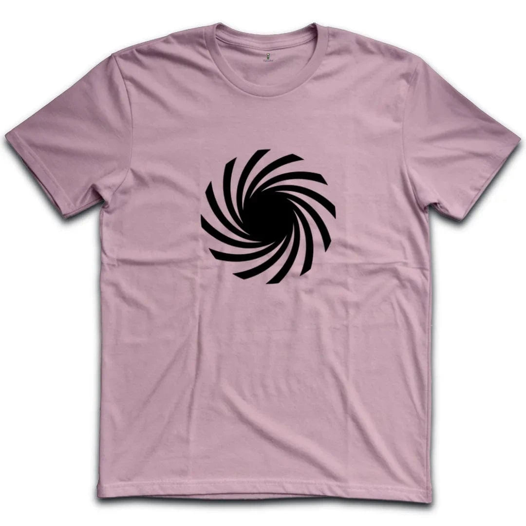 Abstract Swirling Black and White T-Shirt