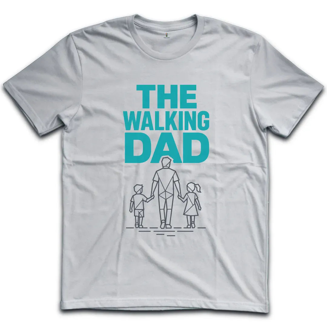 Walking Dad Teal T-Shirt