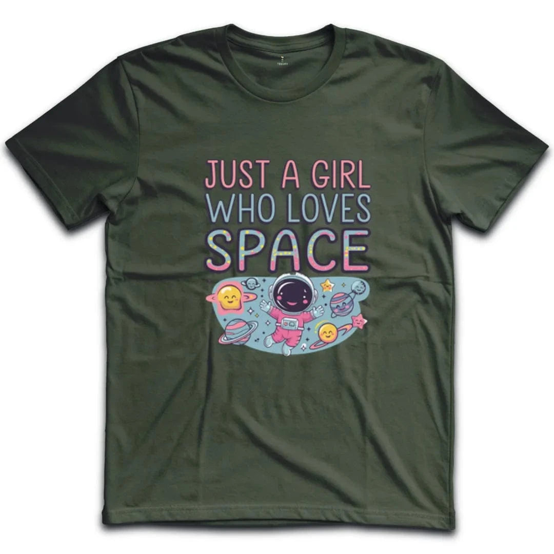 Just A Girl Who Loves Space T-Shirt