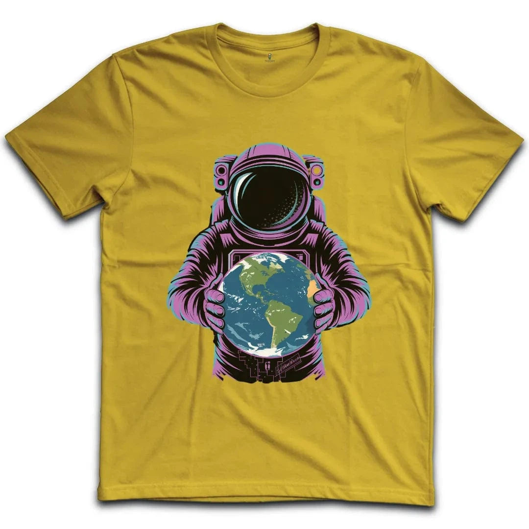 Astronaut Holding Earth T-Shirt