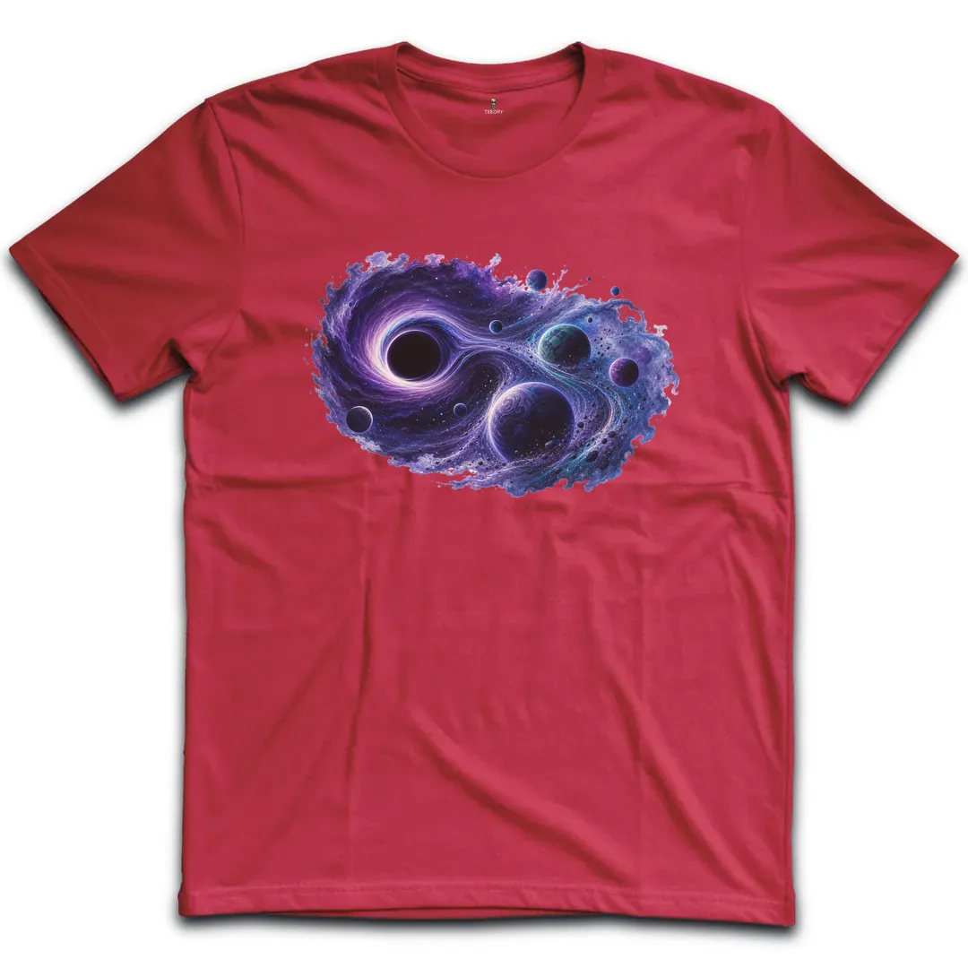 Black Hole Watercolor T-Shirt