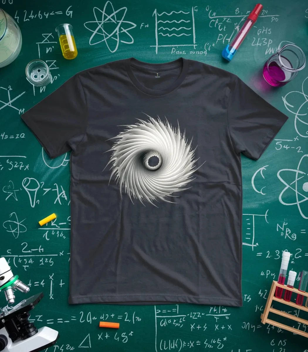 Stunning Black Spiral T-Shirt