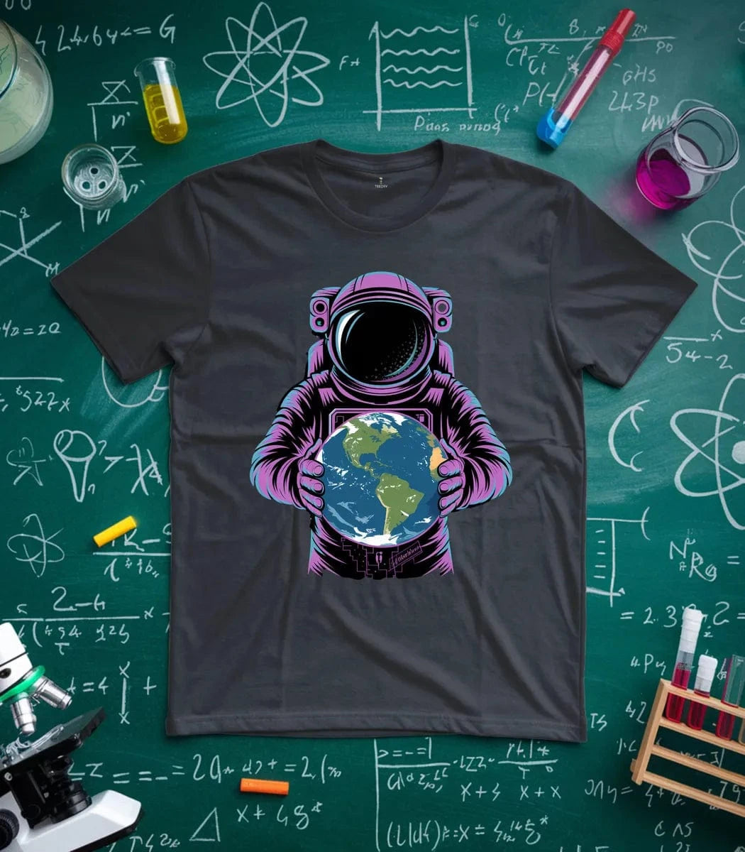Astronaut Holding Earth T-Shirt