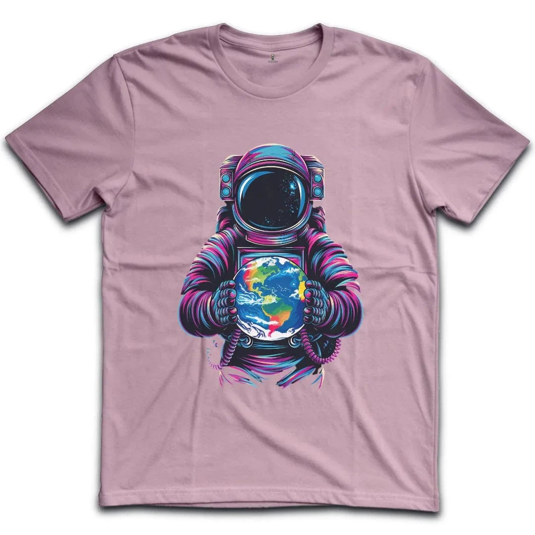 Colorful Astronaut Earth T-Shirt