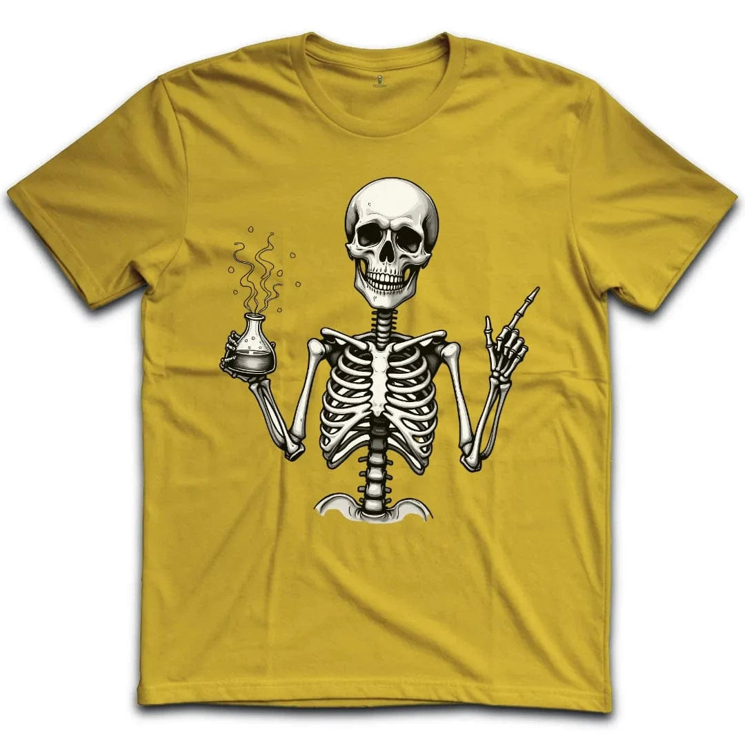 Skeleton Chemistry Humor T-Shirt