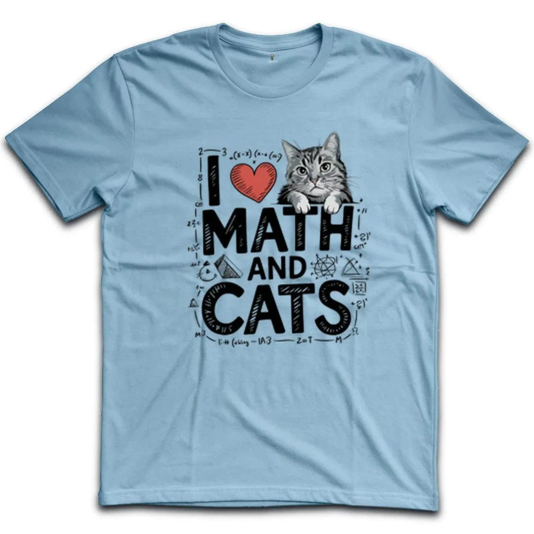 I Love Math And Cats T-Shirt