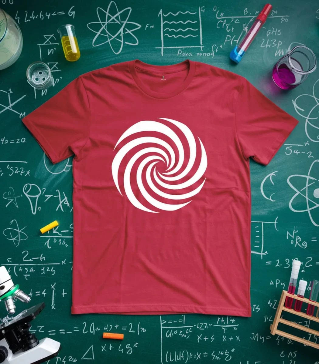 Hypnotic Black and White Spiral T-Shirt