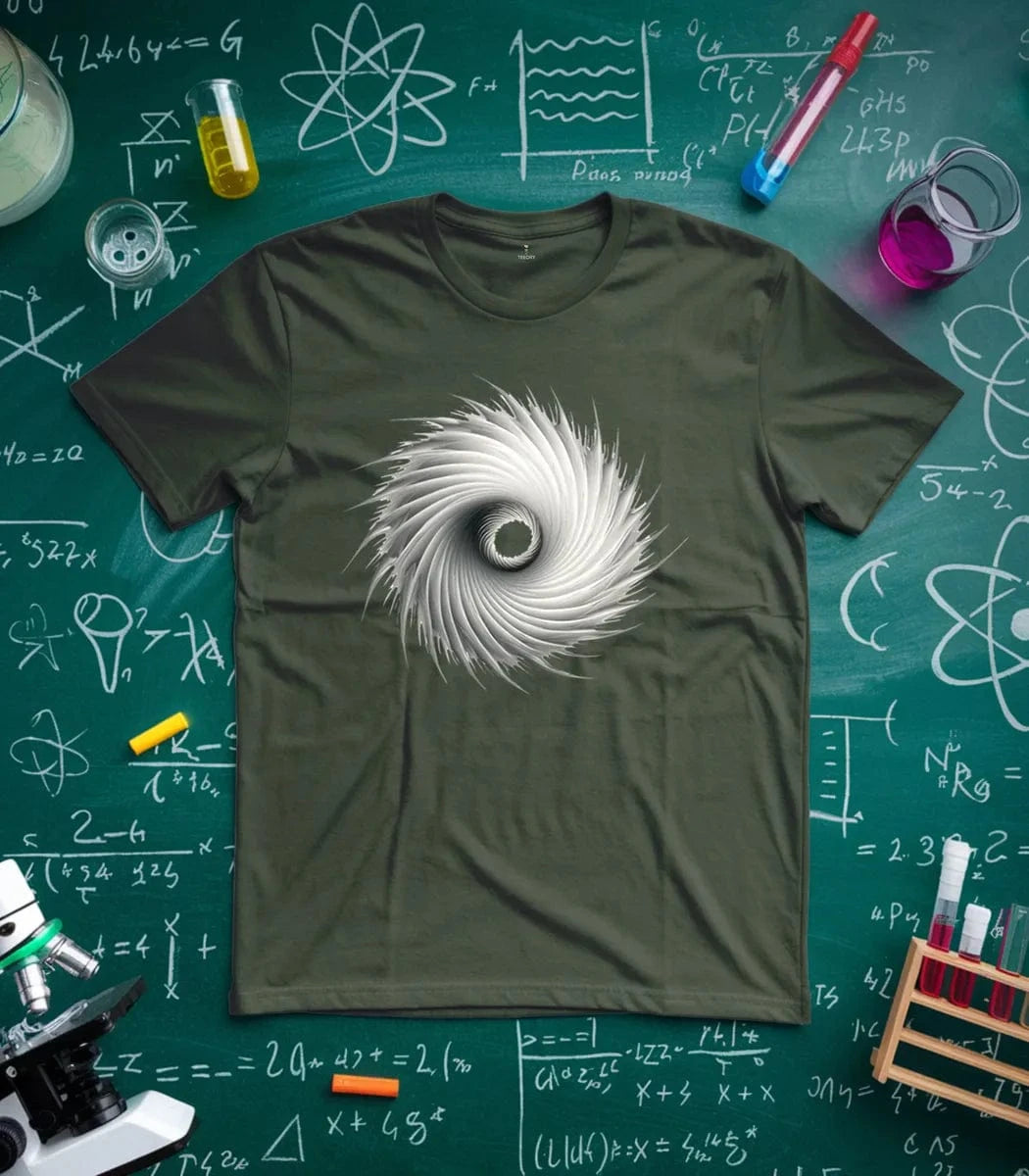 Stunning Black Spiral T-Shirt