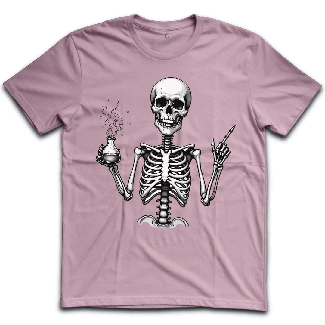 Skeleton Chemistry Humor T-Shirt