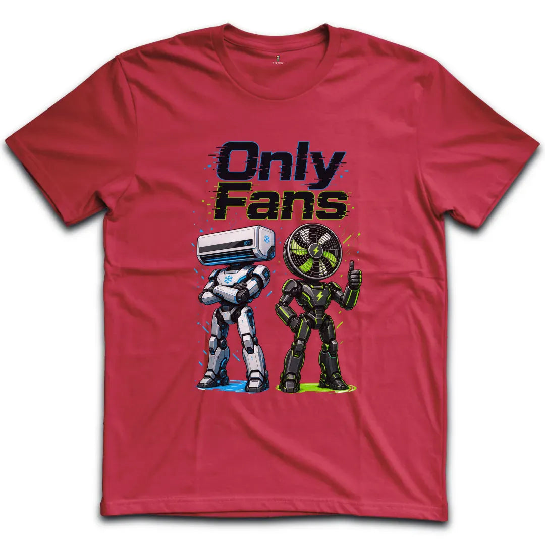 Only Fans Robots Color T-Shirt