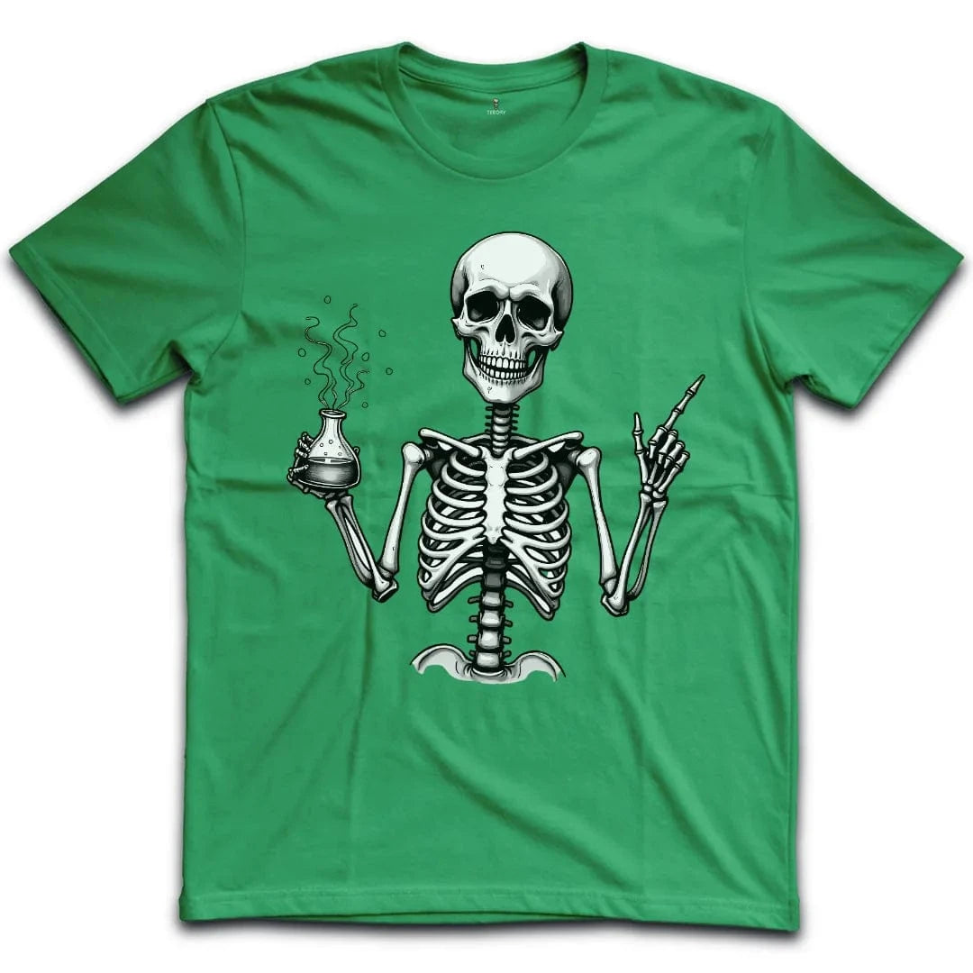 Skeleton Chemistry Humor T-Shirt