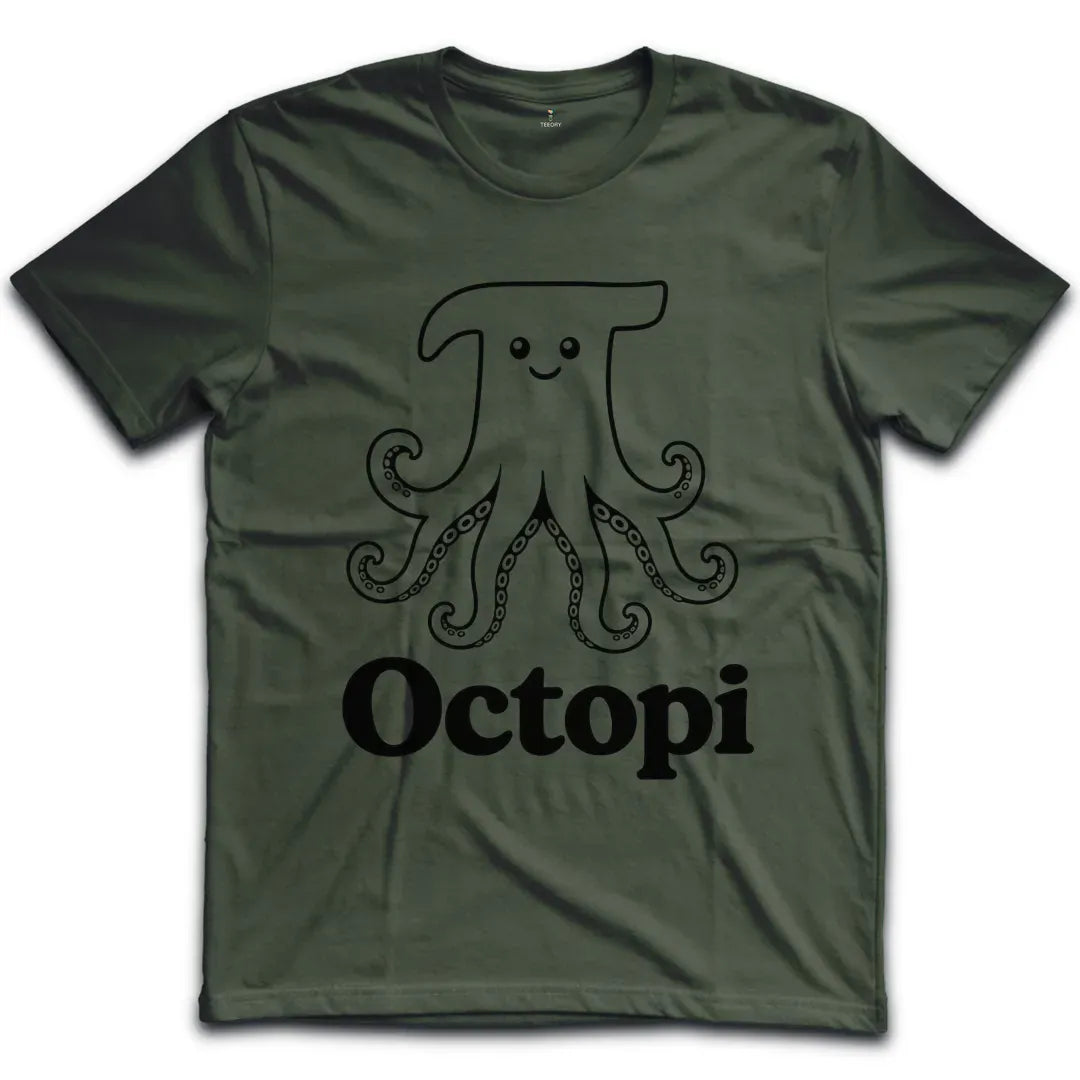 Octopi Pi Outline T-Shirt