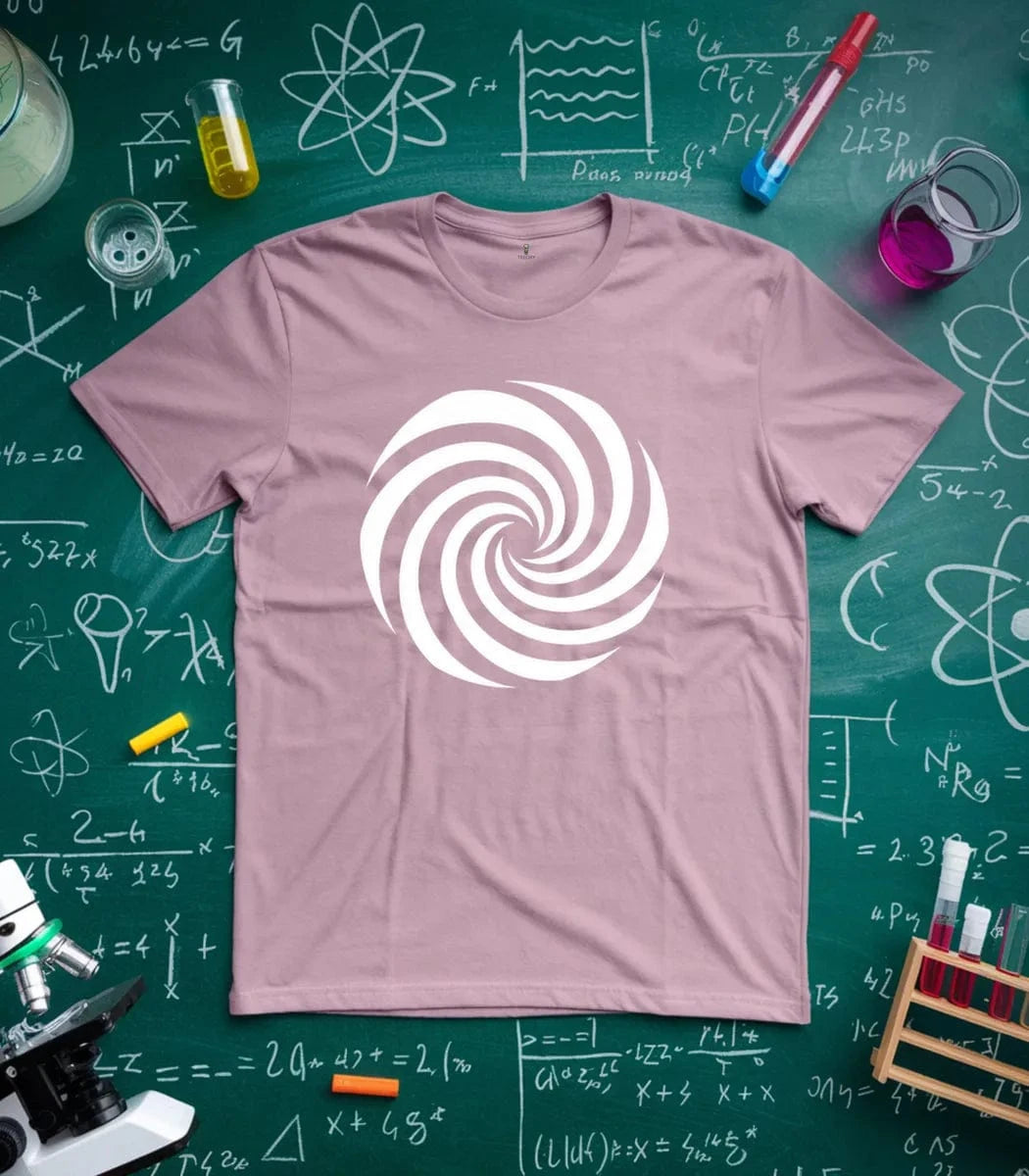 Hypnotic Black and White Spiral T-Shirt