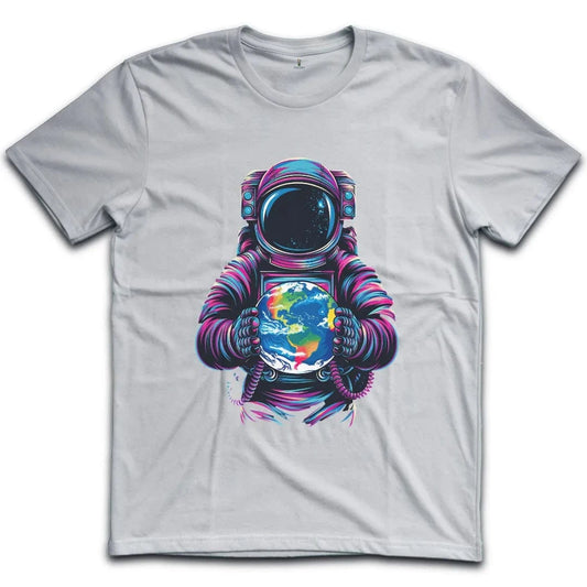 Colorful Astronaut Earth T-Shirt