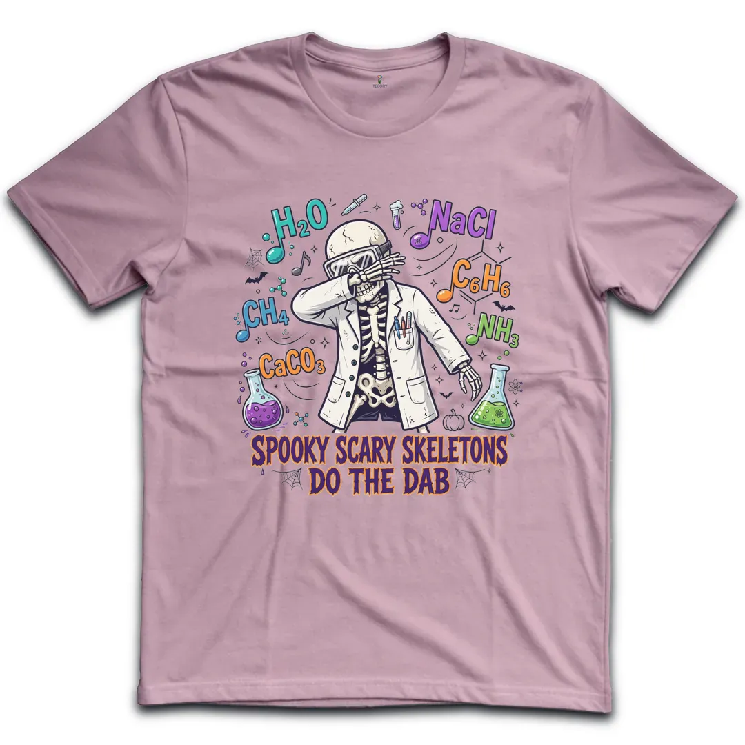 Spooky Scary Skeletons Dab T-Shirt