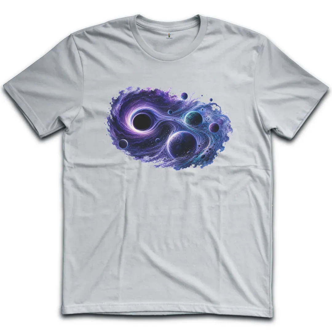 Black Hole Watercolor T-Shirt